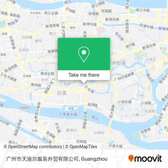 广州市天渝尔服装外贸有限公司 map