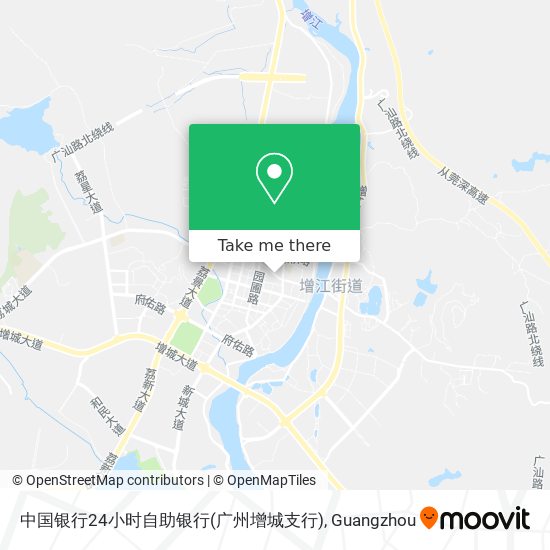 中国银行24小时自助银行(广州增城支行) map