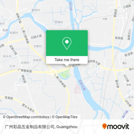 广州彩晶五金制品有限公司 map