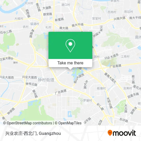 兴业农庄-西北门 map