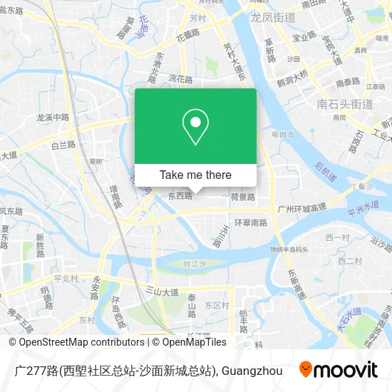 广277路(西塱社区总站-沙面新城总站) map