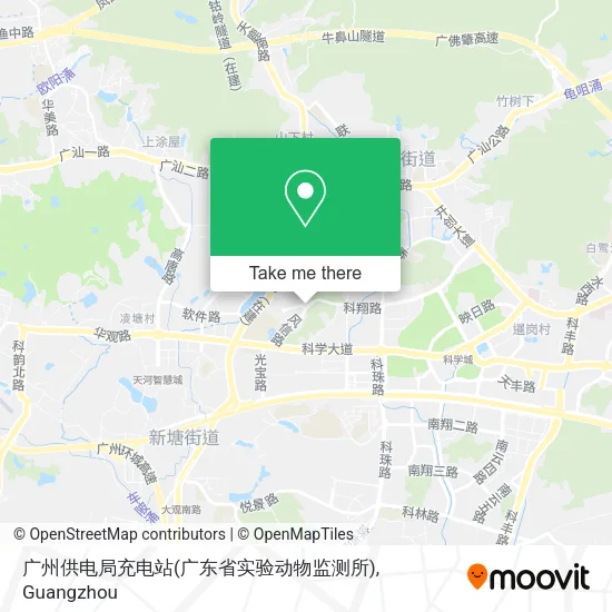 广州供电局充电站(广东省实验动物监测所) map