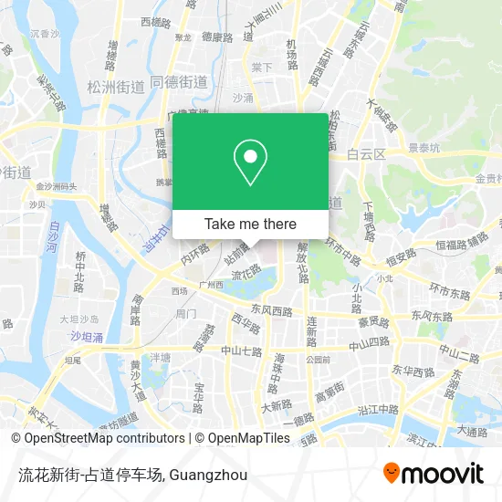 流花新街-占道停车场 map