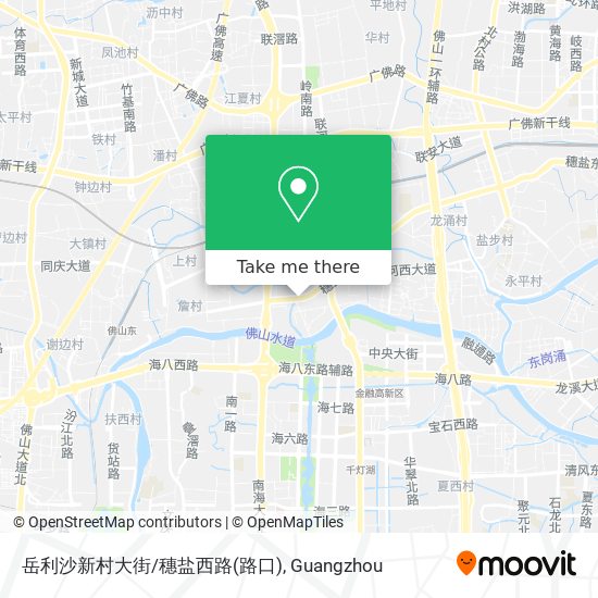 岳利沙新村大街/穗盐西路(路口) map