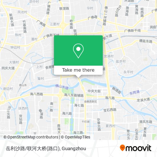 岳利沙路/联河大桥(路口) map
