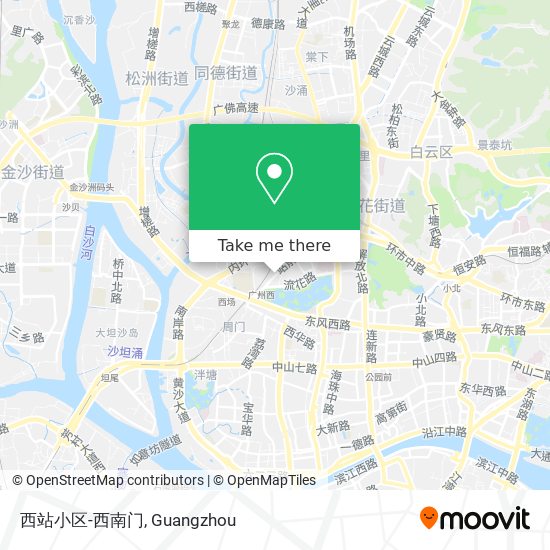 西站小区-西南门 map