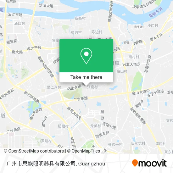 广州市思能照明器具有限公司 map