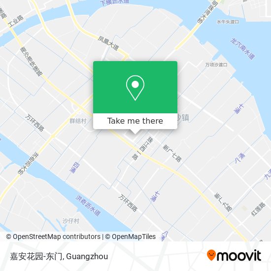 嘉安花园-东门 map