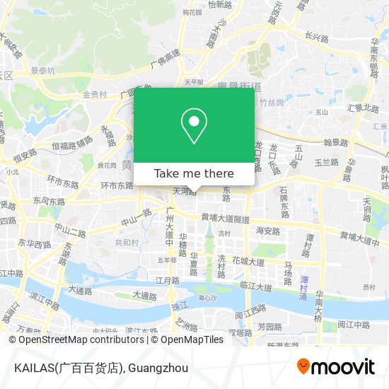 KAILAS(广百百货店) map