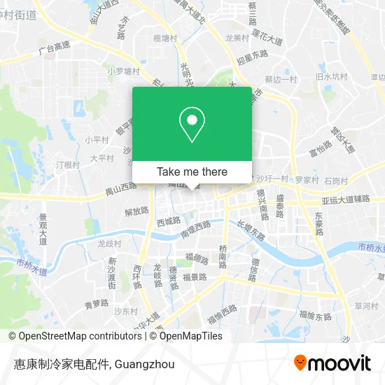 惠康制冷家电配件 map