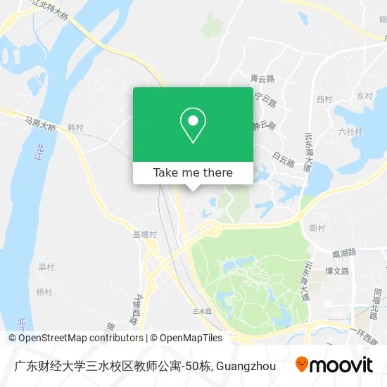 广东财经大学三水校区教师公寓-50栋 map