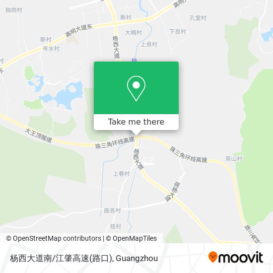 杨西大道南/江肇高速(路口) map