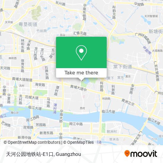 天河公园地铁站-E1口 map