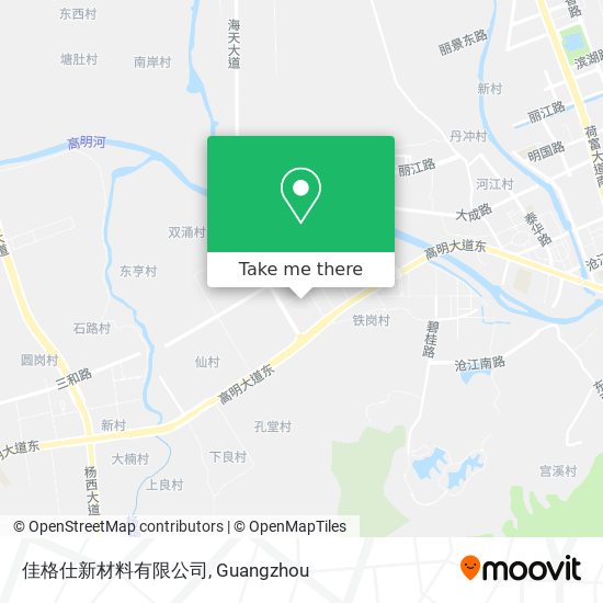 佳格仕新材料有限公司 map