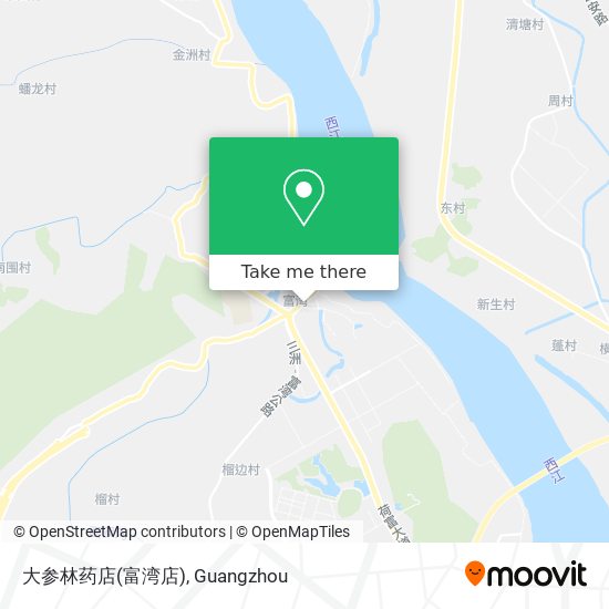 大参林药店(富湾店) map