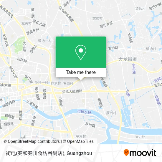 街电(秦和秦川食坊番禺店) map