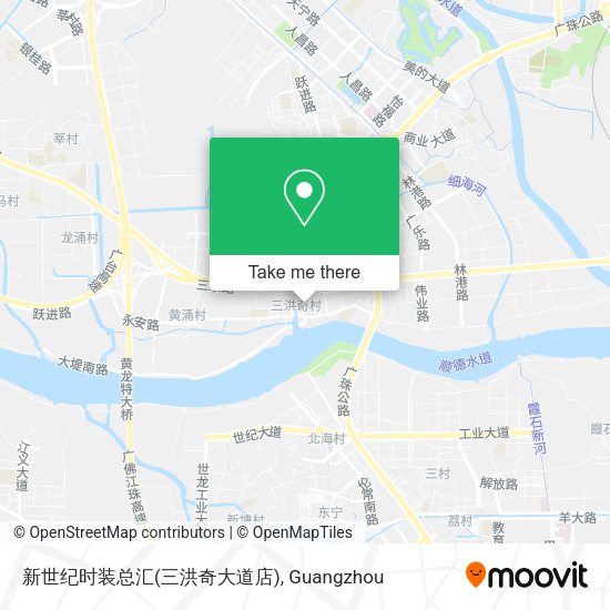 新世纪时装总汇(三洪奇大道店) map