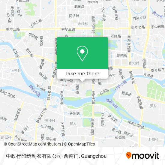 中政行印绣制衣有限公司-西南门 map