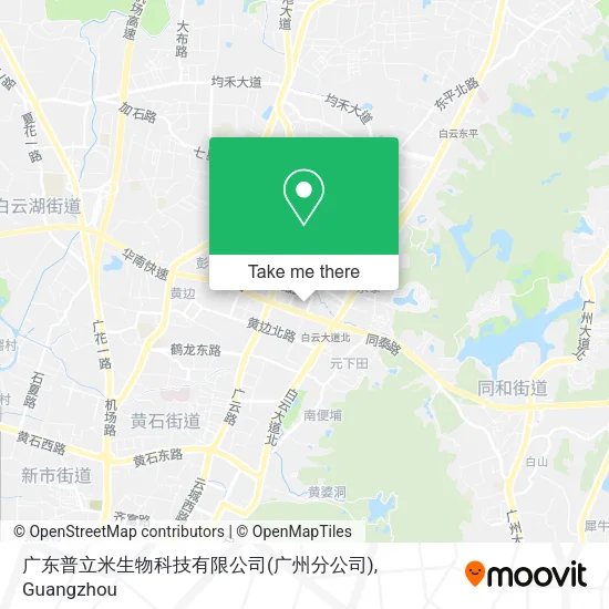 广东普立米生物科技有限公司(广州分公司) map