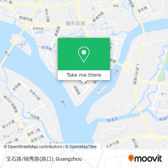 宝石路/锦秀路(路口) map