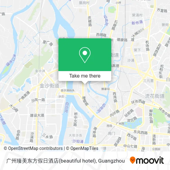 广州臻美东方假日酒店(beautiful hotel) map