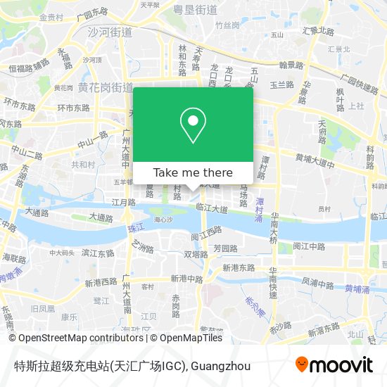 特斯拉超级充电站(天汇广场IGC) map