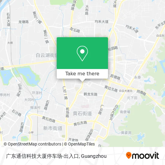 广东通信科技大厦停车场-出入口 map