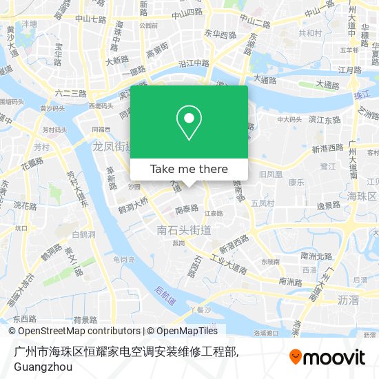 广州市海珠区恒耀家电空调安装维修工程部 map