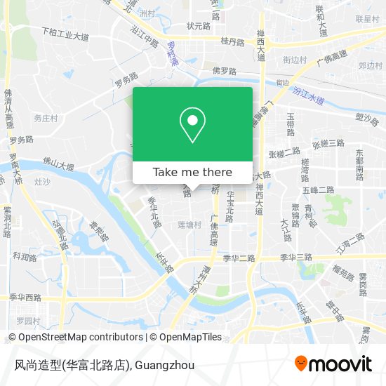风尚造型(华富北路店) map