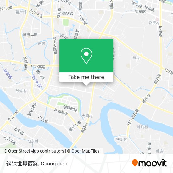 钢铁世界西路 map