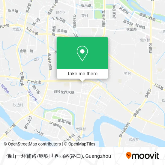 佛山一环辅路/钢铁世界西路(路口) map