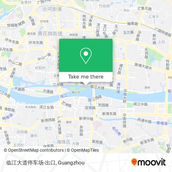 临江大道停车场-出口 map