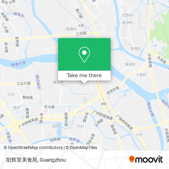 阳辉里美食苑 map