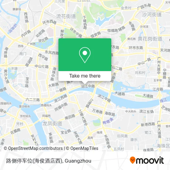 路侧停车位(海俊酒店西) map