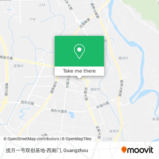揽月一号双创基地-西南门 map