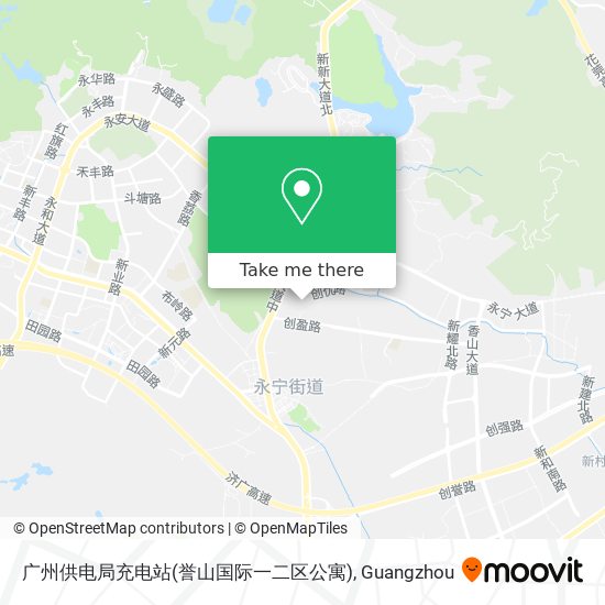 广州供电局充电站(誉山国际一二区公寓) map
