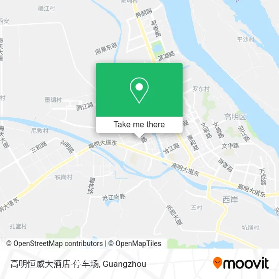 高明恒威大酒店-停车场 map