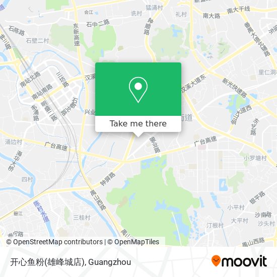 开心鱼粉(雄峰城店) map