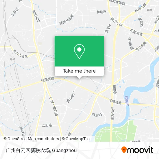 广州白云区新联农场 map