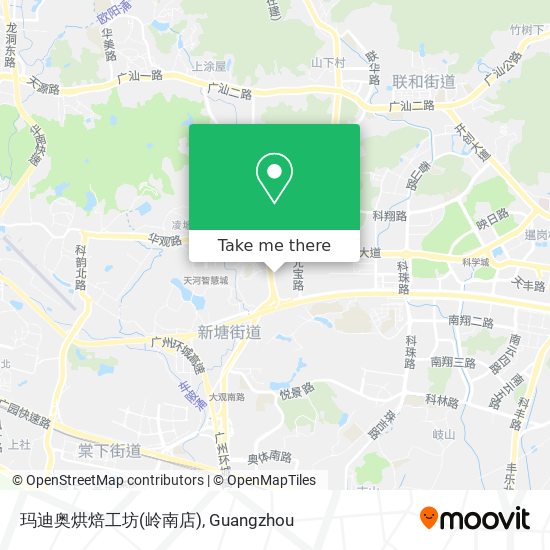 玛迪奥烘焙工坊(岭南店) map