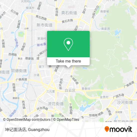 坤记面汤店 map