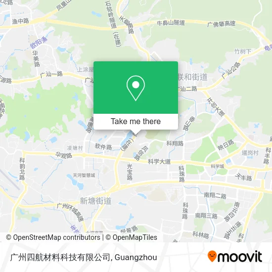 广州四航材料科技有限公司 map