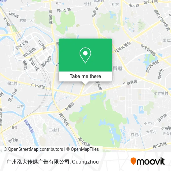 广州泓大传媒广告有限公司 map
