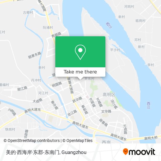 美的·西海岸·东郡-东南门 map