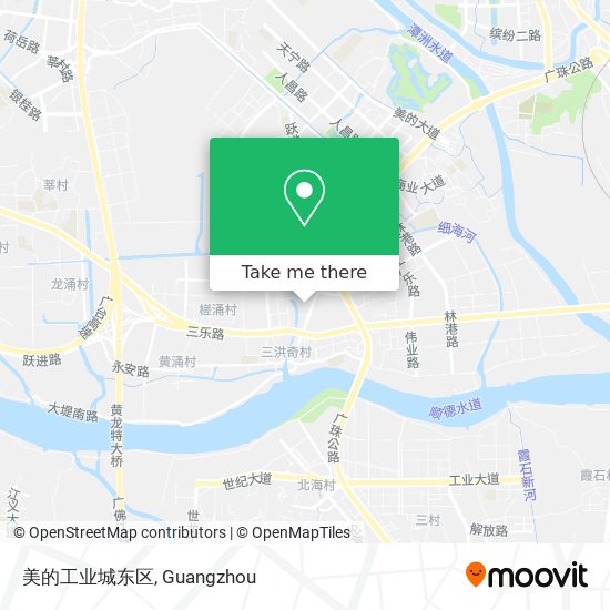 美的工业城东区 map