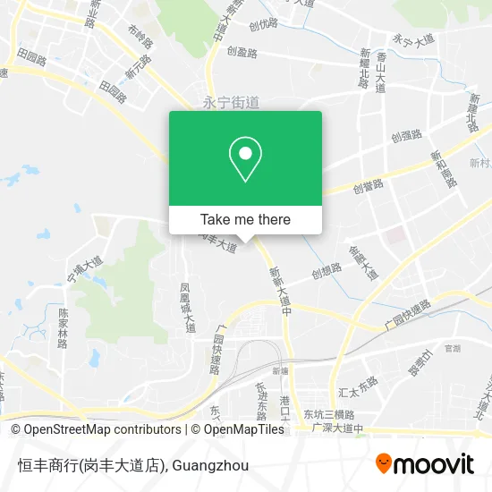 恒丰商行(岗丰大道店) map