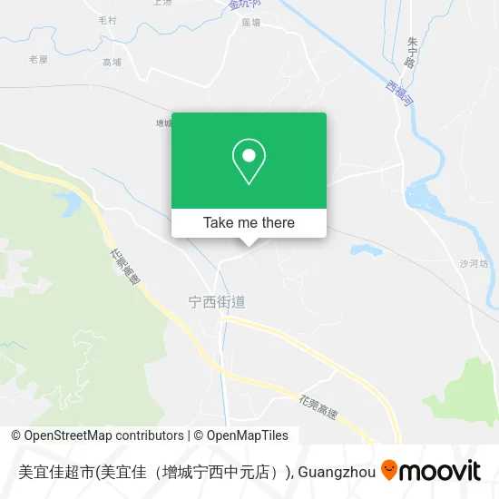 美宜佳超市(美宜佳（增城宁西中元店）) map