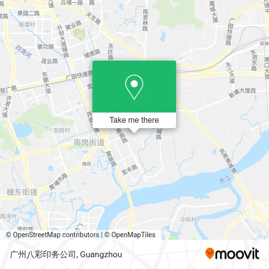 广州八彩印务公司 map