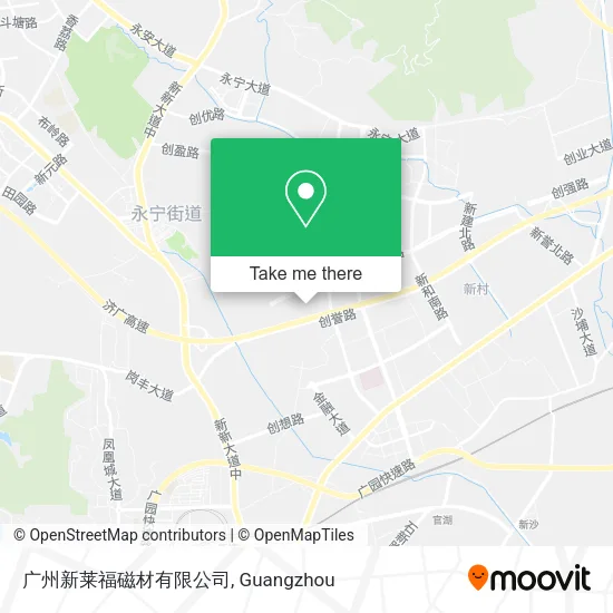 广州新莱福磁材有限公司 map