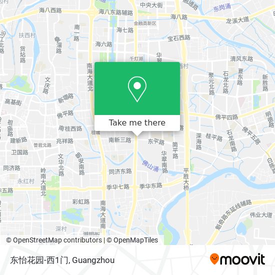 东怡花园-西1门 map